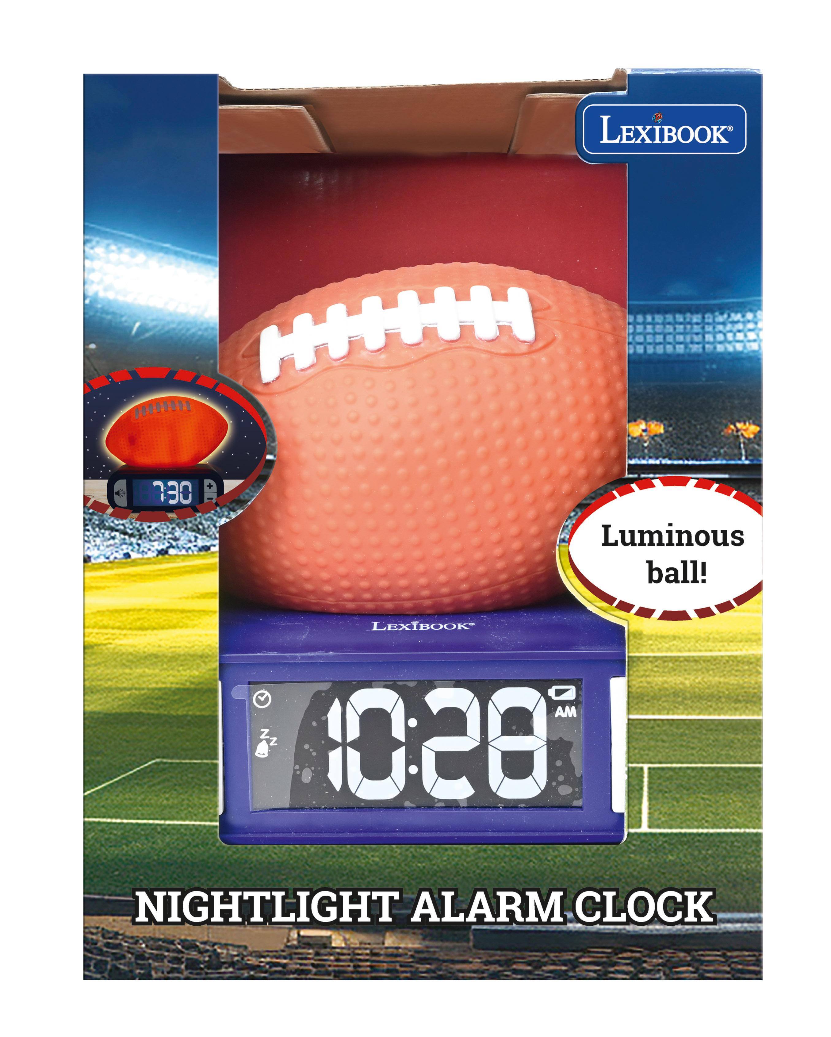 LEXIBOOK  
030  
Luminous ball!  
LEXIBOOK  
AM  
Z Z  
NIGHTLIGHT ALARM CLOCK