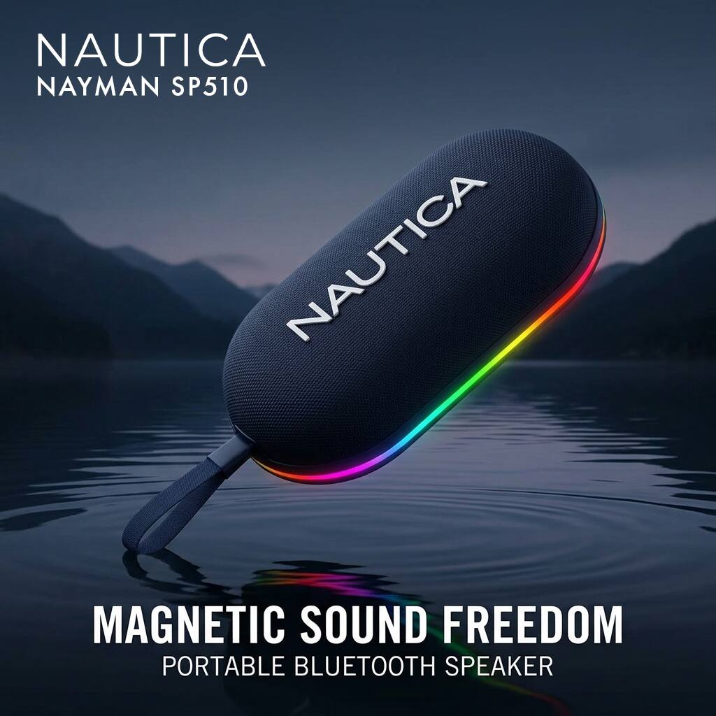 NAUTICA NAYMAN SP510  
MAGNETIC SOUND FREEDOM  
PORTABLE BLUETOOTH SPEAKER