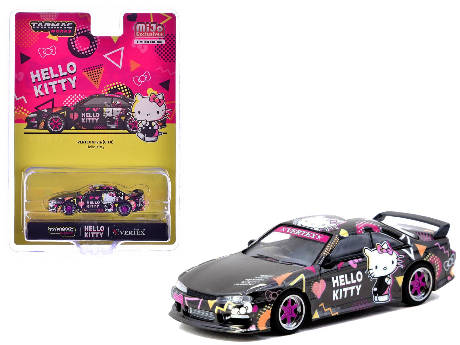 TARMAC WORKS
HELLO KITTY
VERTEX Silvia (S14)
Hello Kitty
mi3 Exclusive
LIMITED EDITION
HELLO KITTY
VERTEX
COCE