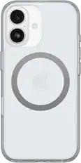 Front. OtterBox - Symmetry Series Hard Shell for iPhone 17 - Clear.
