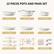 22 PIECES POTS AND PANS SET
- 11" Saute pan
- 5QT/11" Soup pot
- 2.5QT/7" Saucepan
- 9.5" Frying Pan
- 11" Frying Pan
- 8" Frying Pan
- 5QT Saute pan/5QT Soup pot /2.5QT Saucepan Silicone Lid
- 3PCS Utensil
- 7PCS Pan Protectors
- 1PCS wiping cloth
- 2PCS Removable Handle