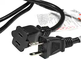 HQRP - 2-Prong AC in Power Charging Cord Outlet Socket Charger Cable for DeWalt DXAEJ14 1400 Peak Car Jump Starter DXAEPS2 - Black