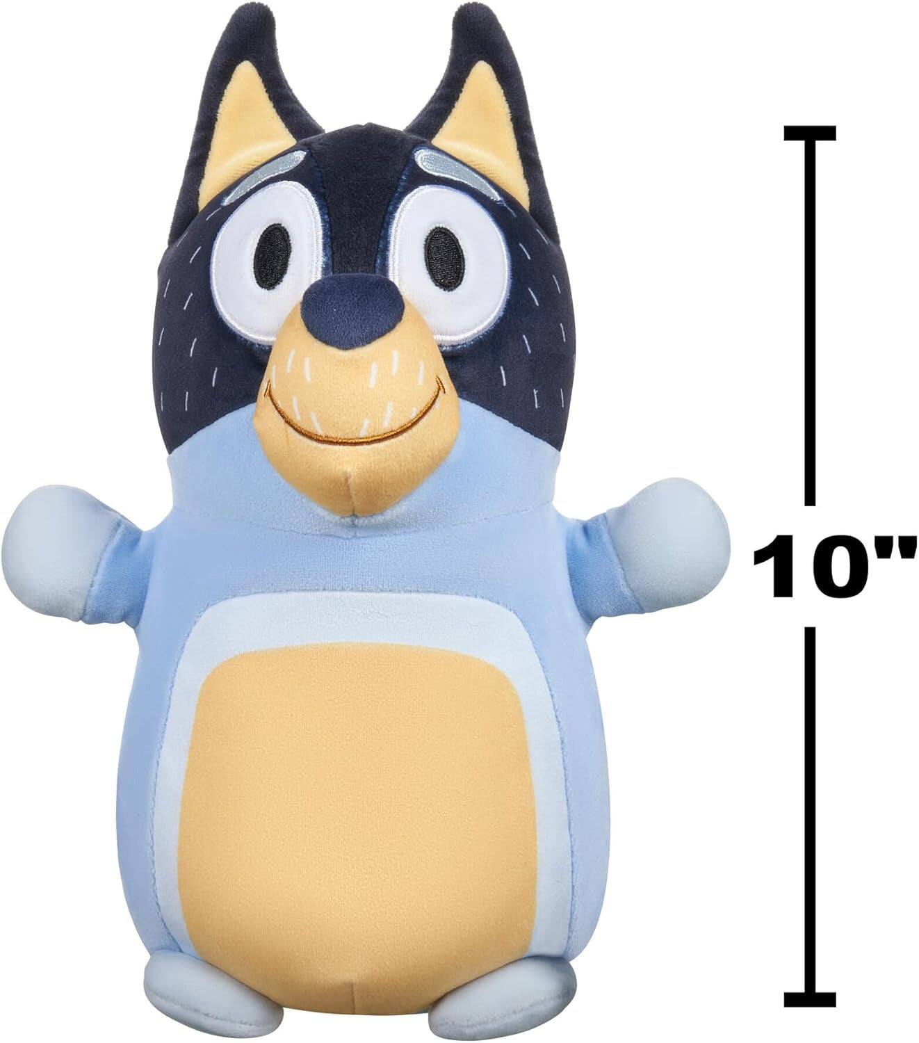 Alt View 3. Jazwares - Squishmallows: HugMees Bluey Plush - Bandit - 10" Plush.