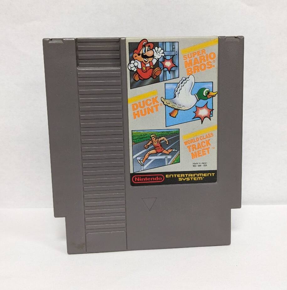 SUPER MARIO BROS. DUCK HUNT WORLD CLASS TRACK MEET - MS-W - USA ENTERTAINMENT SYSTEM Nintendo - E (Everyone)