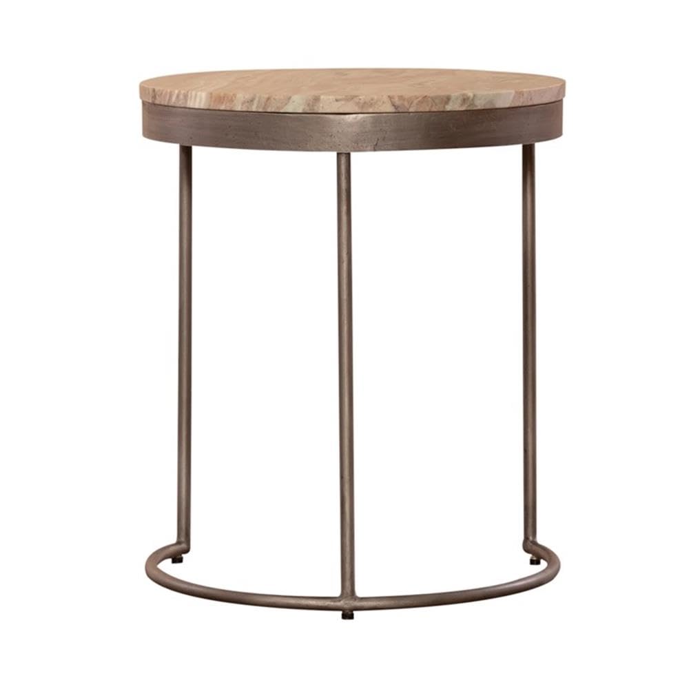 Alt View 3. Liberty Furniture Industries - Eclipse Nesting Tables in Graystone Marble Topw/ Pewter Metal - Gray.