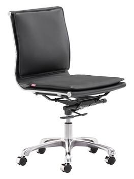 Hivvago - Lider Plus Armless Office Chair - BLack