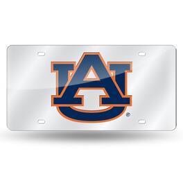 Rico Industries - Auburn University Tigers Mirrored Laser Cut License Plate Laser Tag - Multi