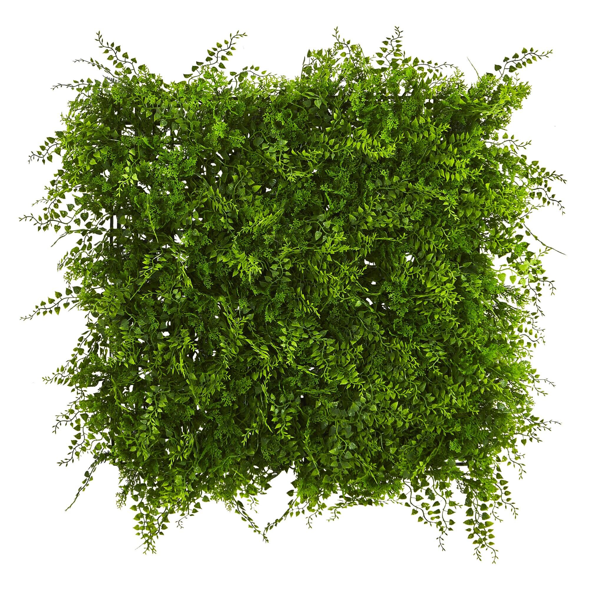 Front. BreeBe - 20" x 20" Mediterranean Fern Panel UV Resit (Indoor/Outdoor) - Green.