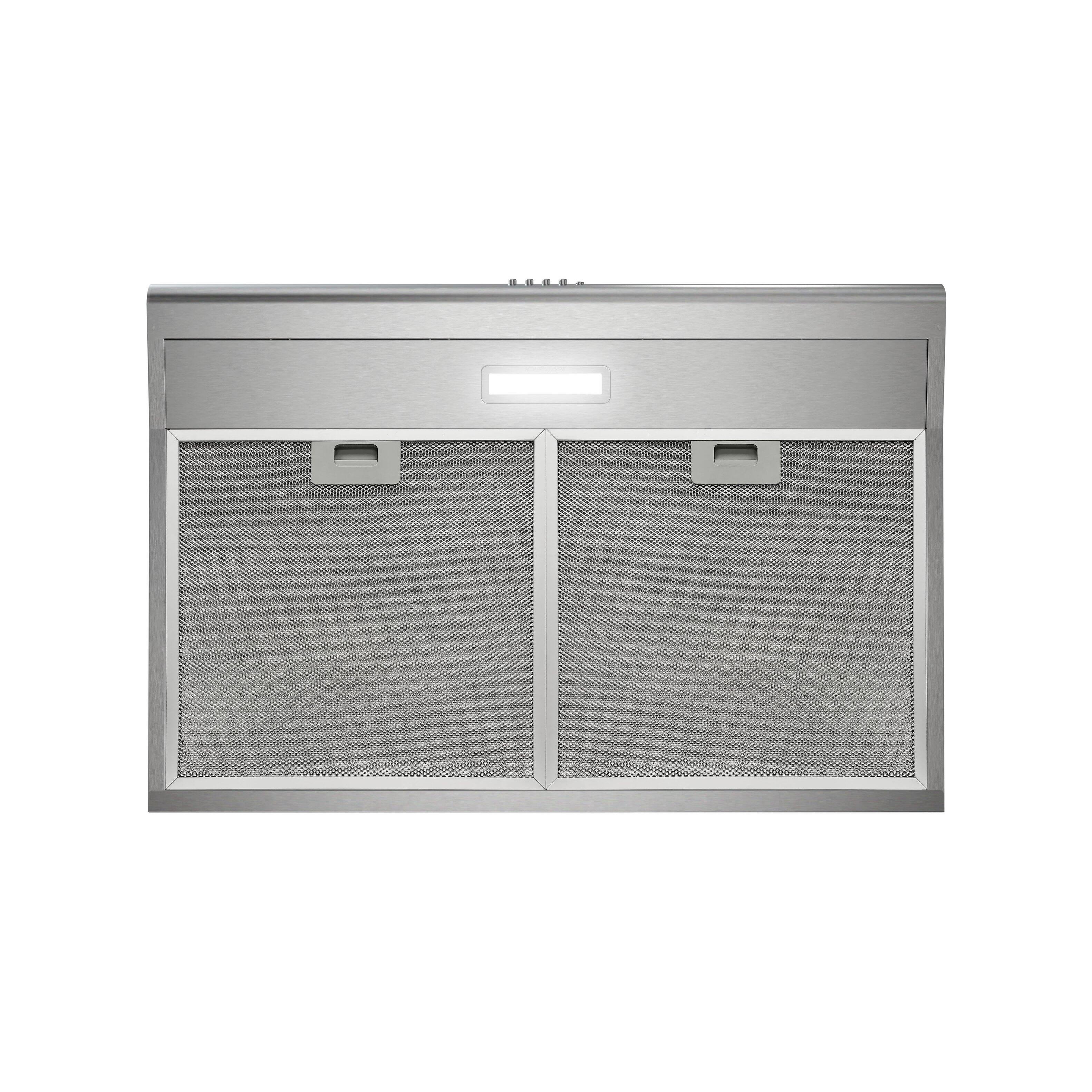 Alt View 7. Streamline - 30 in. Tribano Ductless Undermount 80 CFM Range Hood, Mesh Filters, Push Button Control, LED Light - Brushed Stainless Steel.