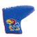 Front. Team Golf - Kansas Jayhawks Quilted Blade Putter Cover - Multicolor.
