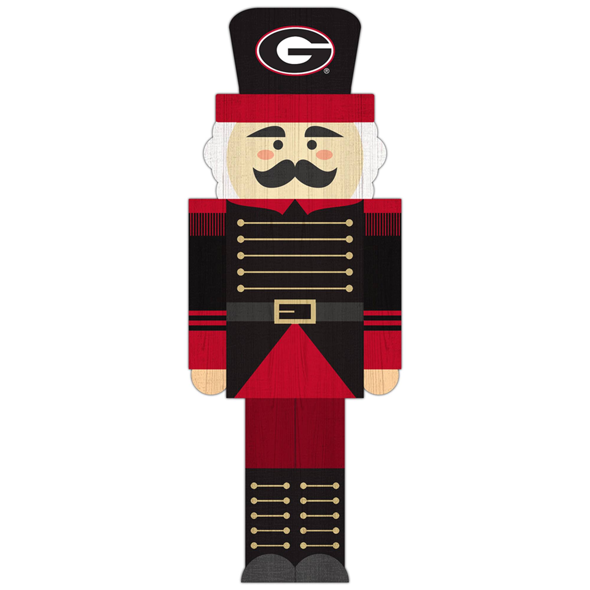 Georgia Bulldogs 31'' Nutcracker Leaner