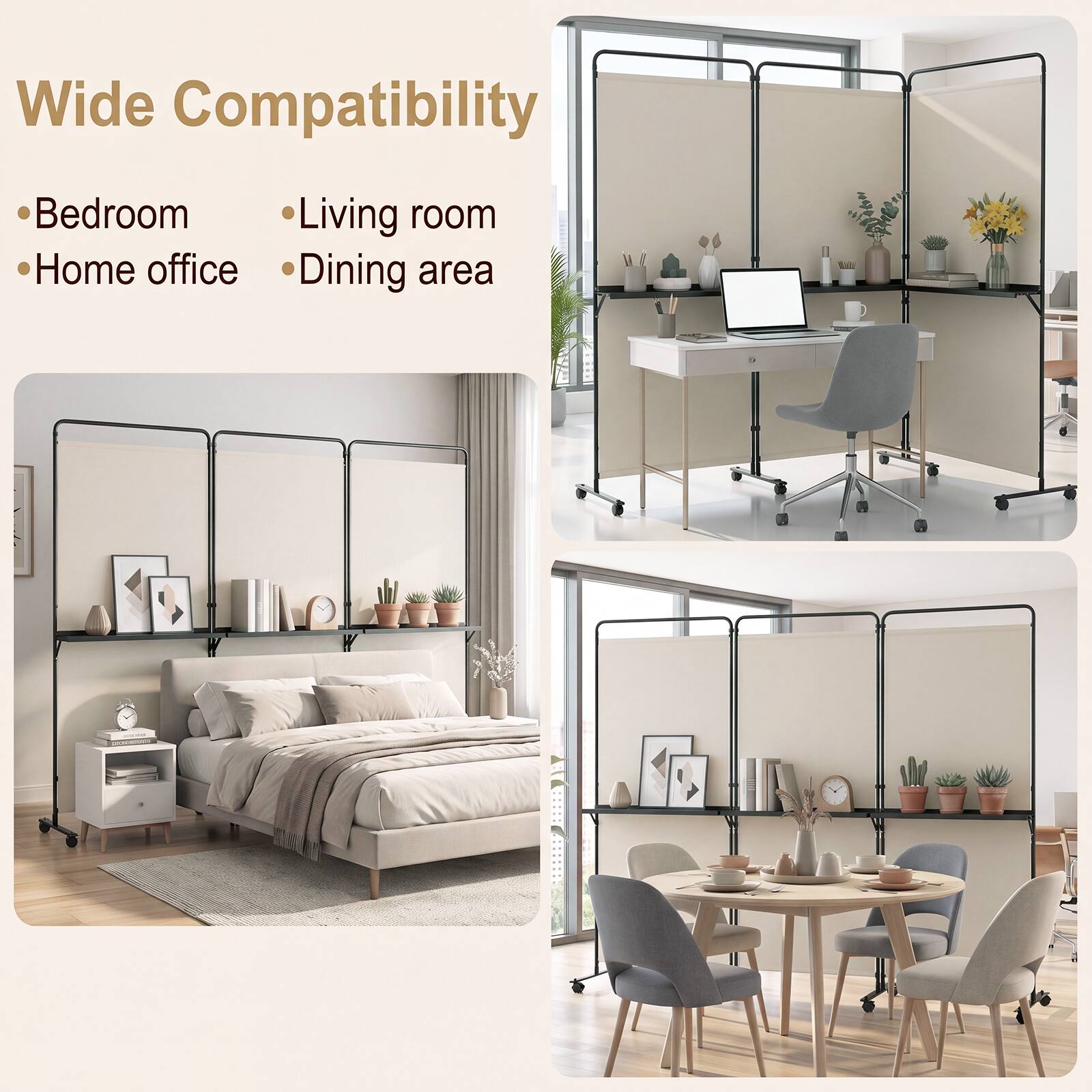 Wide Compatibility
- Bedroom
- Home office
- Living room
- Dining area