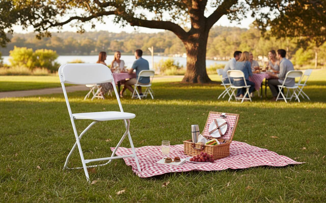 Alt View 2. AOITUN - Folding Chair 10 Pack Plastic Foldable for Daily Use - Perfect for Dorm Rooms - White.