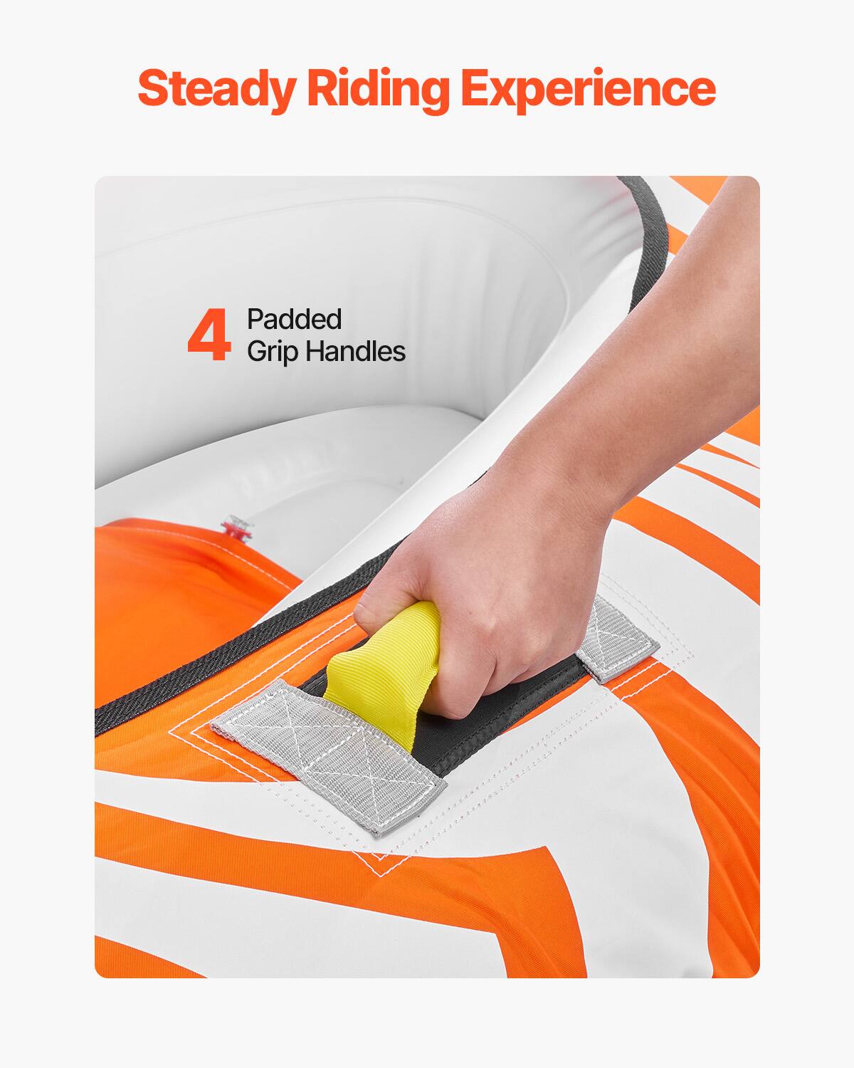 Steady Riding Experience
Padded 4 Grip Handles