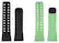 Front Standard. LifeTrak - Interchangeable Bands - Black/White/Pistachio.