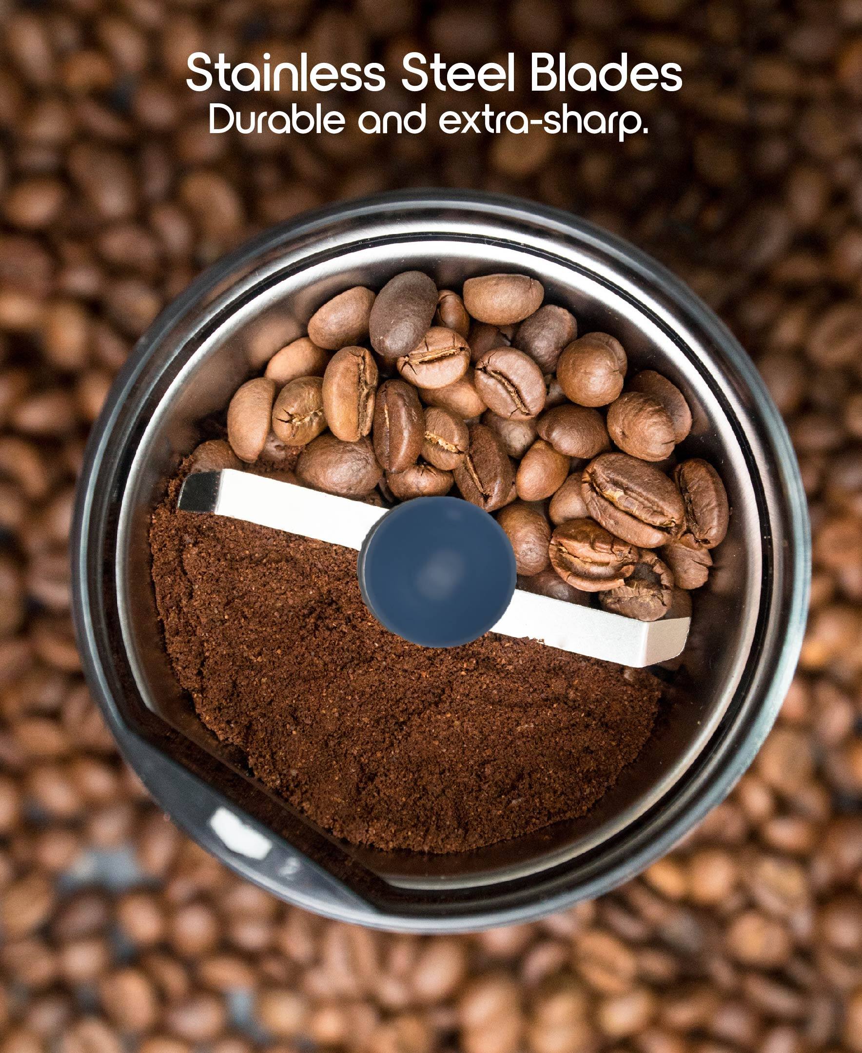 Stainless Steel Blades  
Durable and extra-sharp.