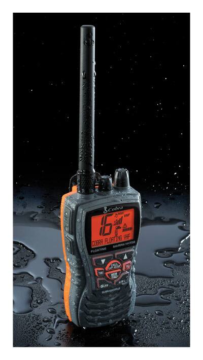 Alt View 12. Cobra - VHF Handheld Radio - Gray.