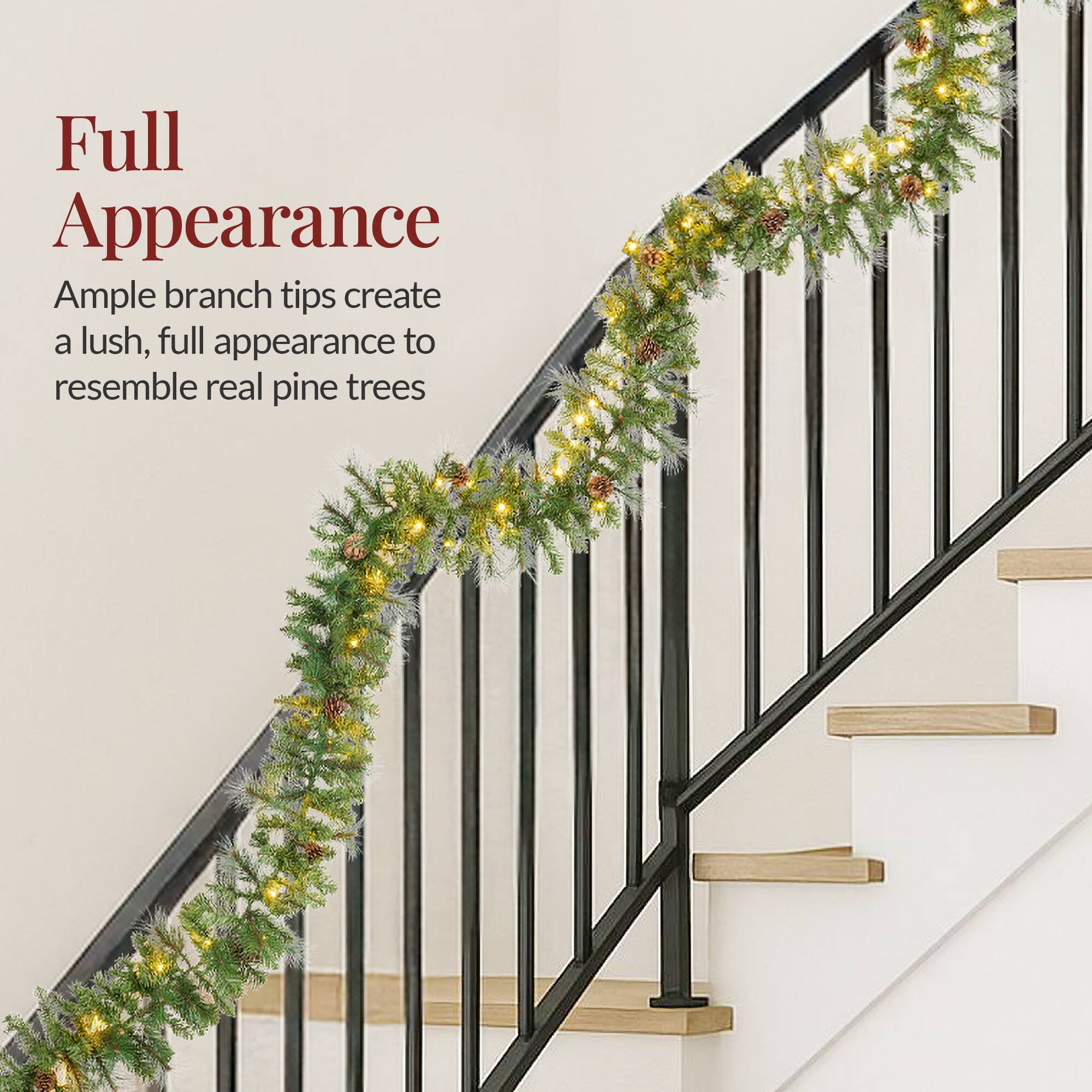 Full Appearance

Ample branch tips create a lush, full appearance to resemble real pine trees