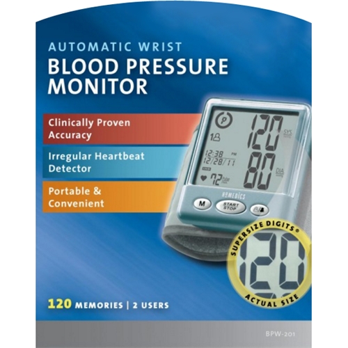 Homedics Model BPA-200B- Automatic Blood Pressure Monitor-120 Readings