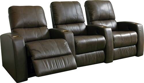 Angle Standard. TheaterSeatStore - Director 3-Seat Straight Leather Home Theater Seating.