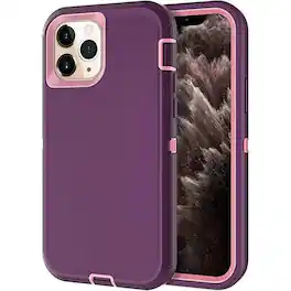Entronix - Case for iPhone 12/12 Pro - Triple-Layer Heavy Duty Protection - Purple