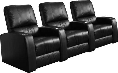 Angle Standard. TheaterSeatStore - Director 3-Seat Straight Leather Home Theater Seating.