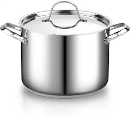Cooks Standard - Classic 02519 Stockpot with Lid, 8-QT - Stainless Steel