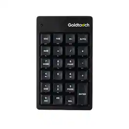 Goldtouch - Elite USB Numeric Keypad for PC & Mac – Mechanical Keys, USB-C, Ergonomic Design - Black
