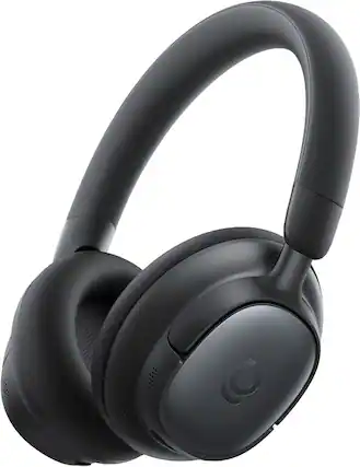 Front. Baseus - Baseus Bowie MH1 Over-the-Ear Headphones,-48 dB ANC,LDAC Hi-Res,80-Hour Playtime,Bluetooth 6.0 - Black - Black.