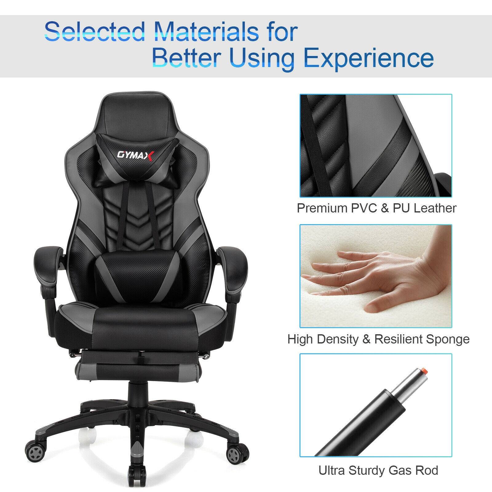 Selected Materials for Better Using Experience

GYMAX

Premium PVC & PU Leather

High Density & Resilient Sponge

Ultra Sturdy Gas Rod