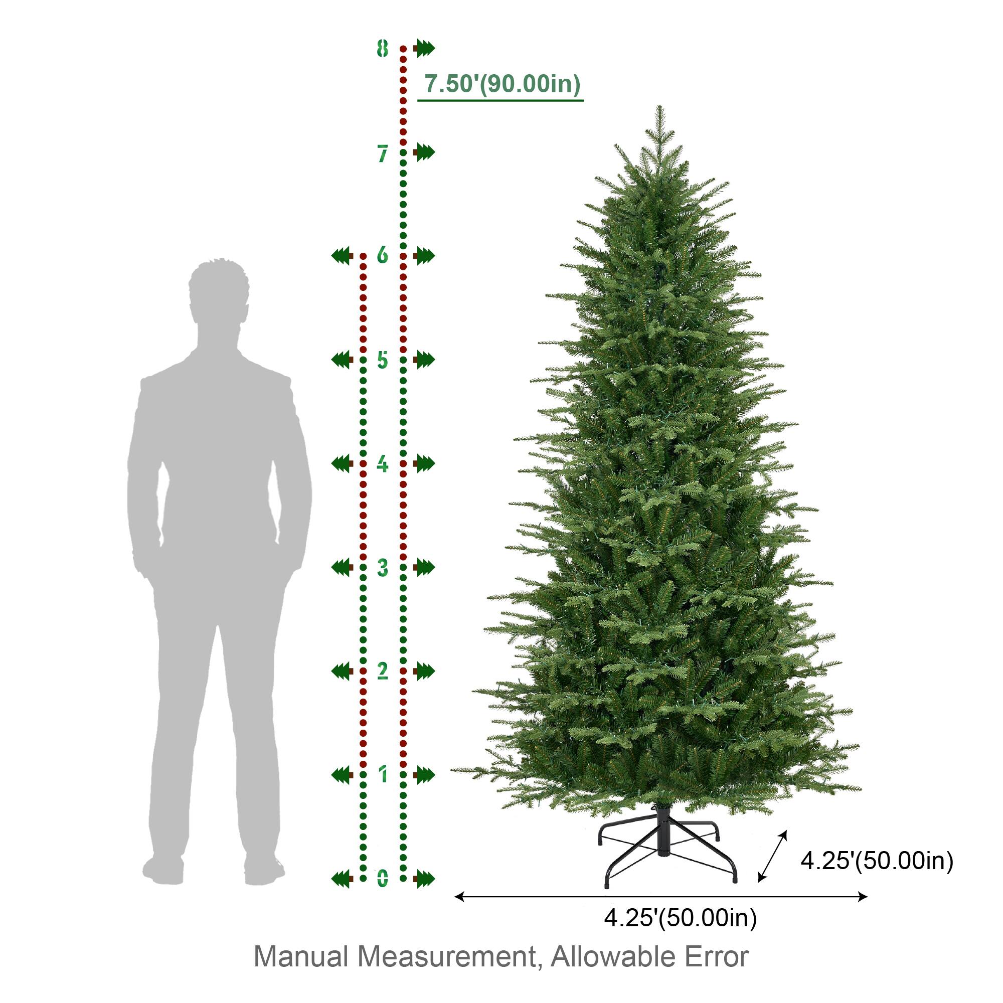 7.50'(90.00in)  
7  
6  
5  
4  
3  
2  
1  
4.25'(50.00in)  
4.25'(50.00in) Manual Measurement, Allowable Error