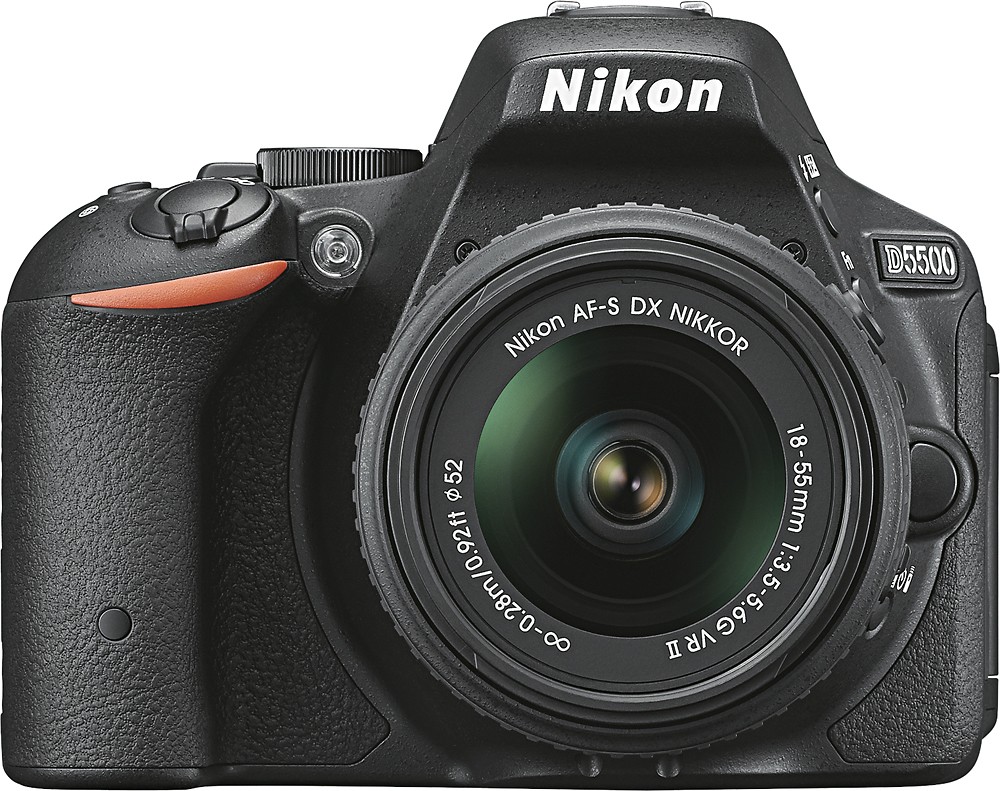 Best Buy: Nikon D5500 DSLR Camera with AF-S DX NIKKOR 18-55mm f