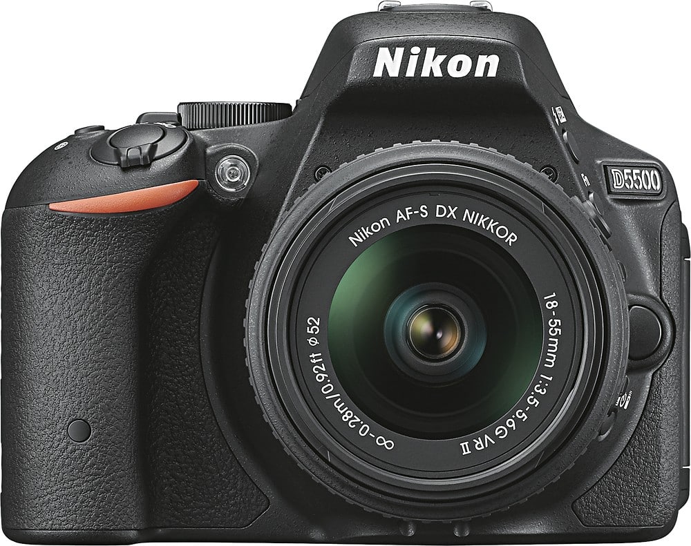 Best Buy Nikon D5500 Dslr Camera With Af S Dx Nikkor 18 55mm F 3 5 5 6g Vr Ii Lens Black 1546