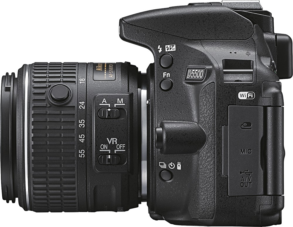 Nikon D5300 24.2 MP CMOS Digital SLR Camera with 18-55mm f/3.5-5.6G ED VR  Auto Focus-S DX NIKKOR Zoom Lens (Black)