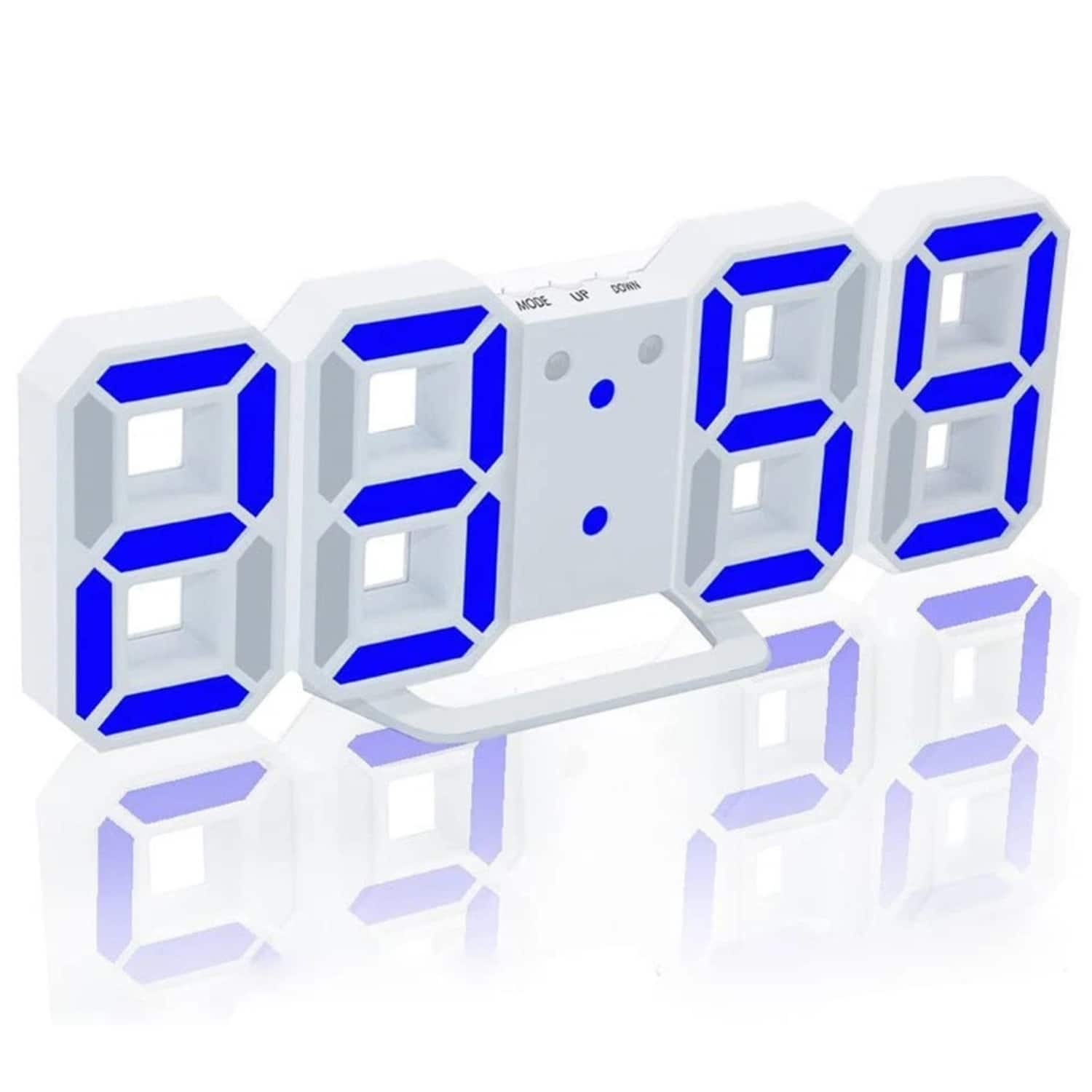 Home Collection - Digital 3D LED Alarm Clock - Blue