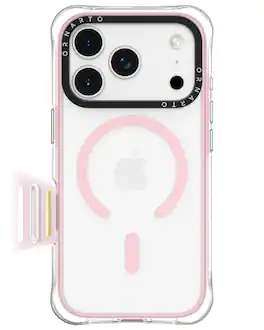 Ornarto - Air Case for iPhone 17 Pro Clear, Compatible with MagSafe, Built-in Air Phone Cover - Pink