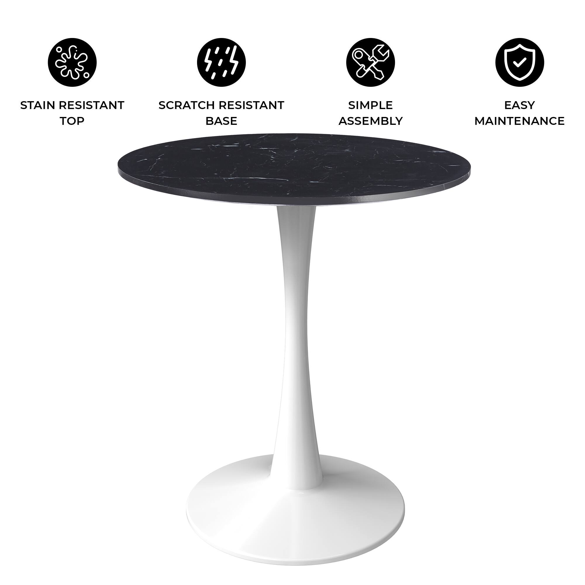 STAIN RESISTANT TOP  
SCRATCH RESISTANT BASE  
SIMPLE ASSEMBLY  
EASY MAINTENANCE