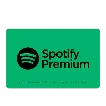 Front. Spotify - $10 Gift Card.