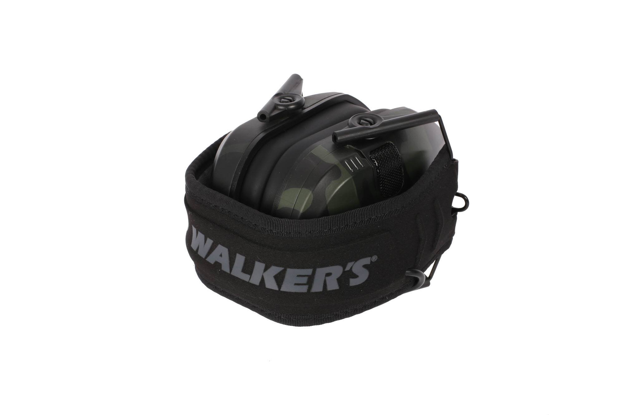 Back. Walkers - Walkers Game Ear Razor Muffs (Multicam Gray Camo) with Protective Case - Gray.