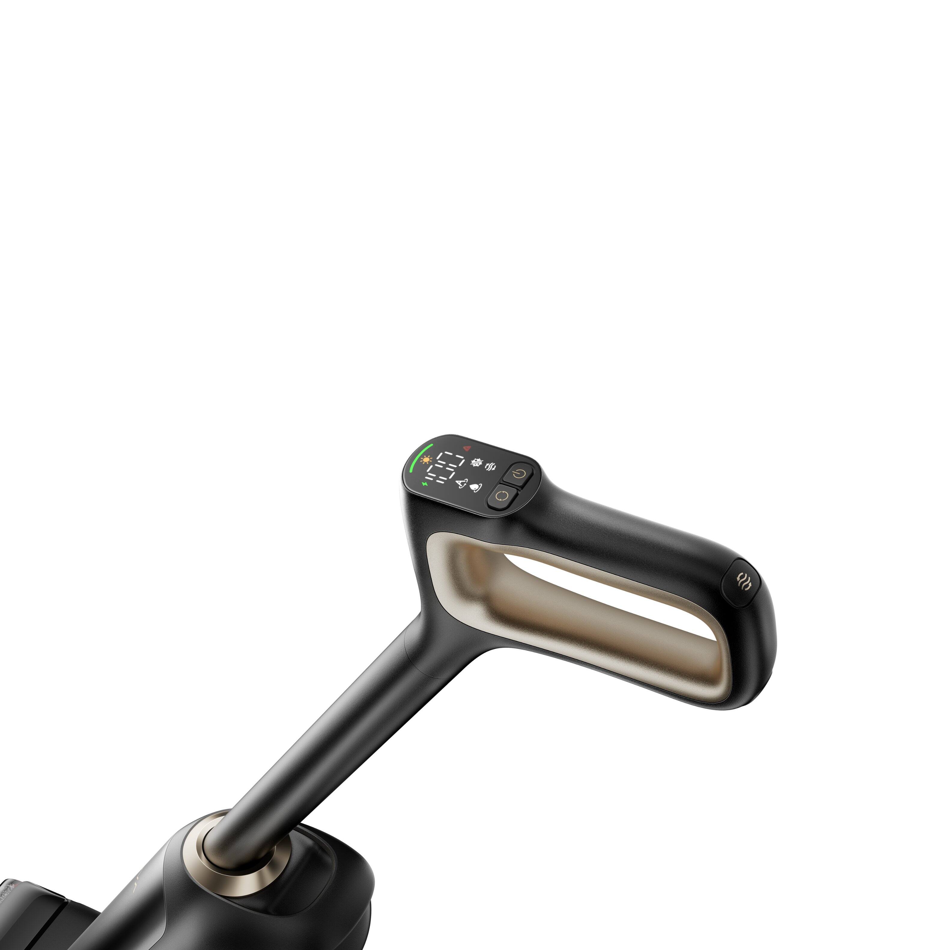 Left. MOVA - M10 Cordless We Dry Vacuum Mop For Floor Carpet, 18kPa Suction,180° Lie-Flat Dual-Edge Self-Cleaning,Zero-Tangle - Black.