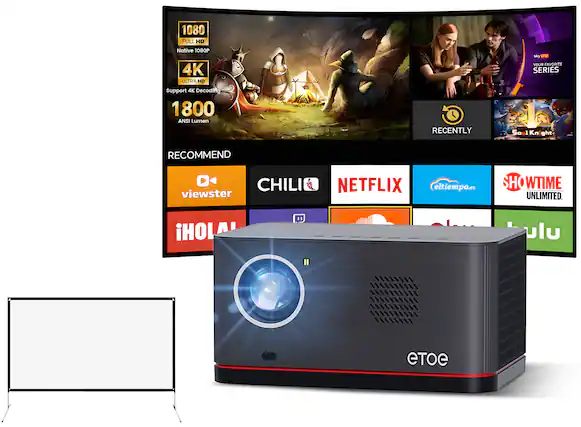 1080 FULL HD Native 1080P 4K ULTRA HD 4K Support 4K Decoding 1800 ANSI Lumen RECENTLY 5a 1 Knight RECOMMEND O CHILI viewster NETFLIX eltiempo.es SHOWTIME UNLIMITED. iHOLU