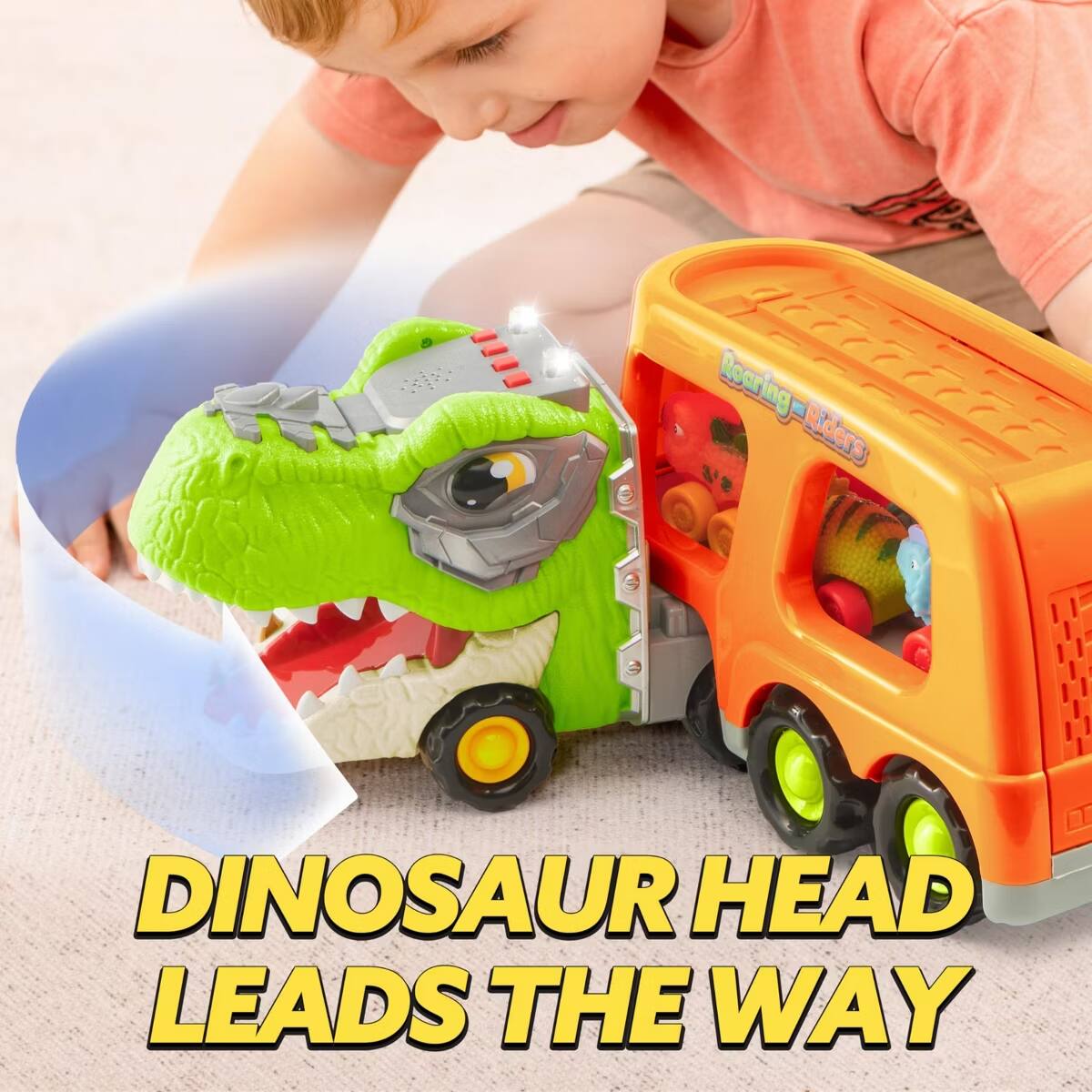 Rearing Riders DINOSAUR HEAD LEADS THE WAY