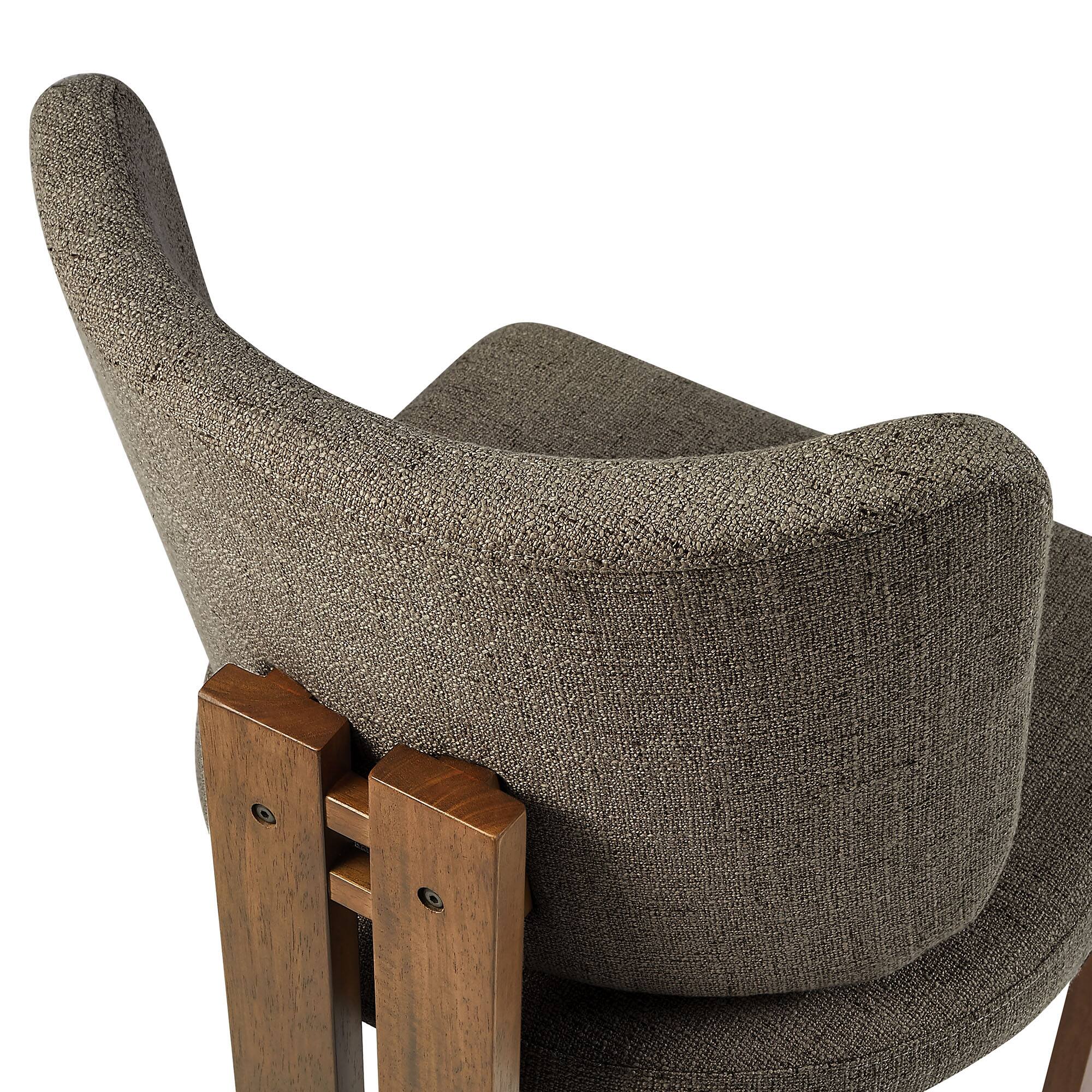 Alt View 9. Modway - Alba 7-Piece Dining Set by Modway - Walnut Taupe.