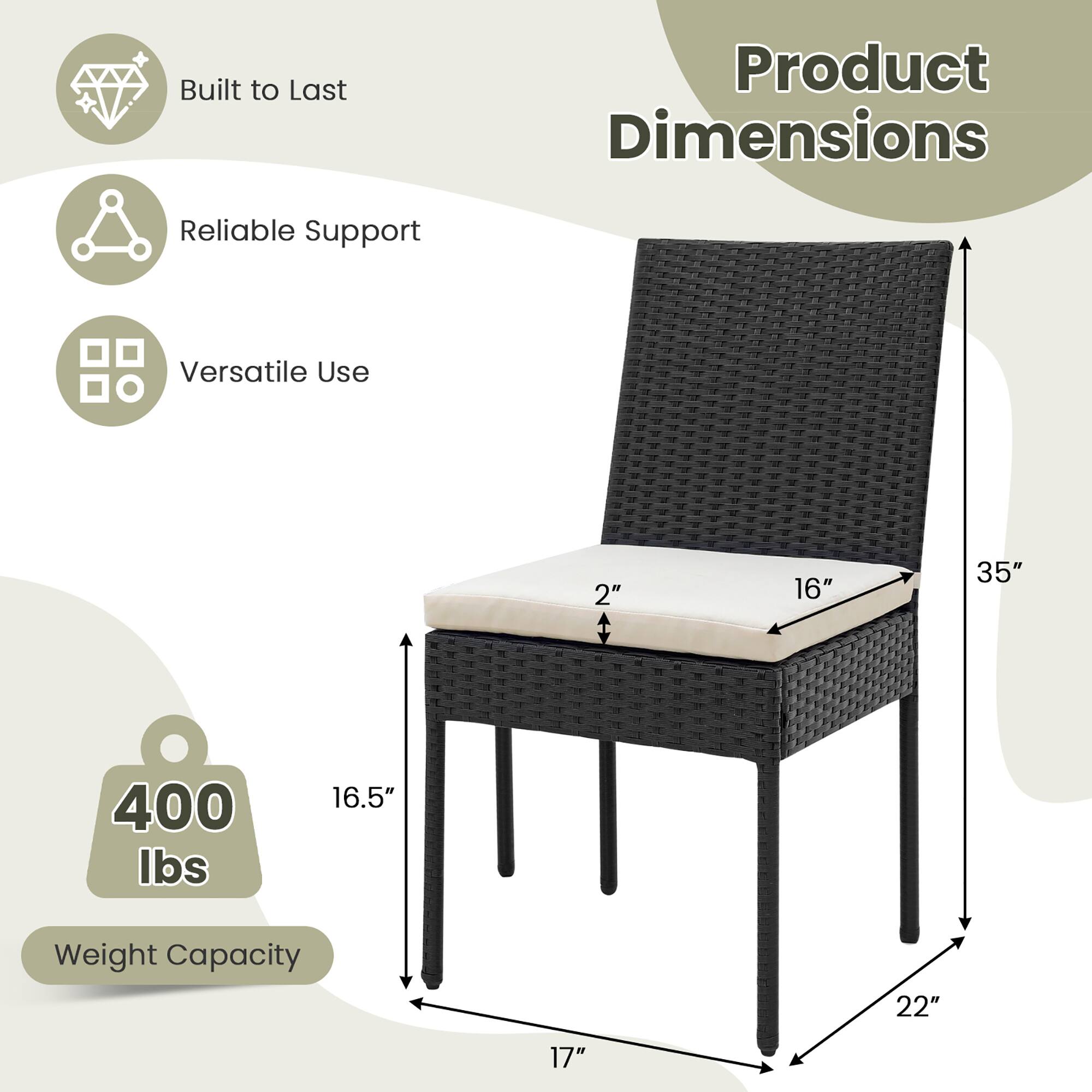 - Built to Last
- Reliable Support
- Versatile Use

Product Dimensions

- 2" (seat height)
- 16" (seat width)
- 35" (height)
- 16.5" (depth)
- 22" (width)
- 17" (depth)

Weight Capacity: 400 lbs