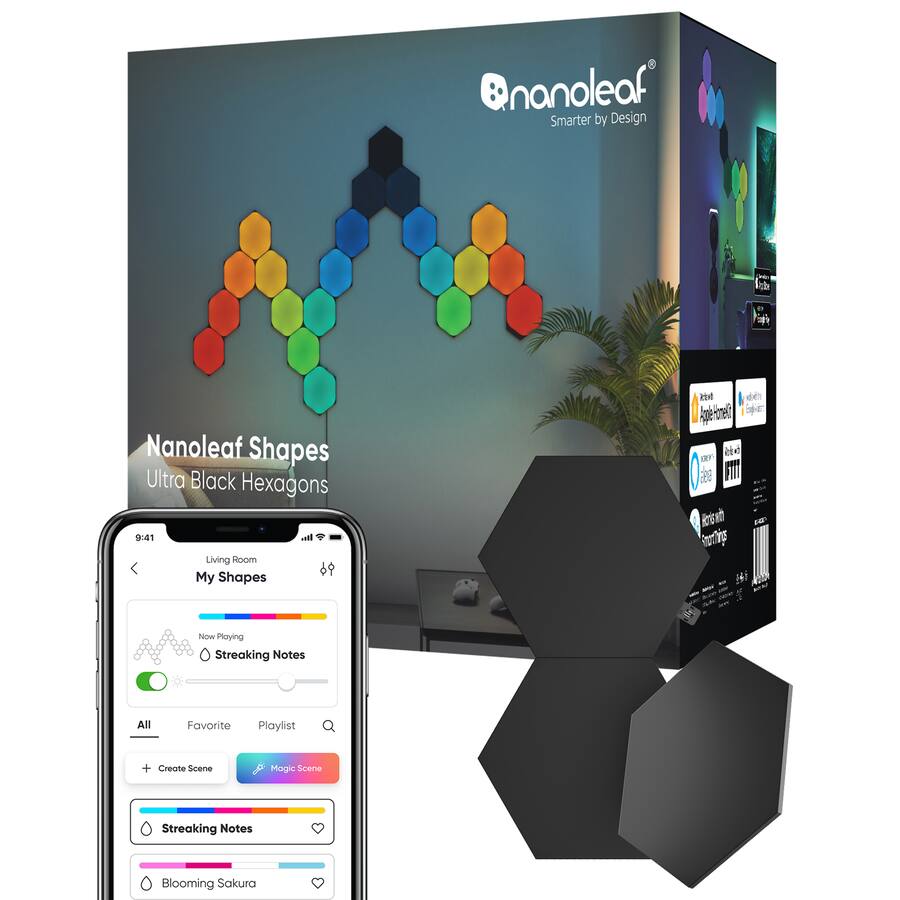Nanoleaf Shapes Hexagon 9枚入り Shapes Hexagons Starter Kit Nanoleaf Shapes Hexagon 9枚入り Shapes Hexagons Starter Kit