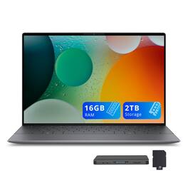 Dell - XPS 13.4" Laptop,Snapdragon X Elite,16GB LPDDR5X,1TB SSD+1TB Dock Set,Backlit Keyboard,Fingerprint,Win 11 - Graphite