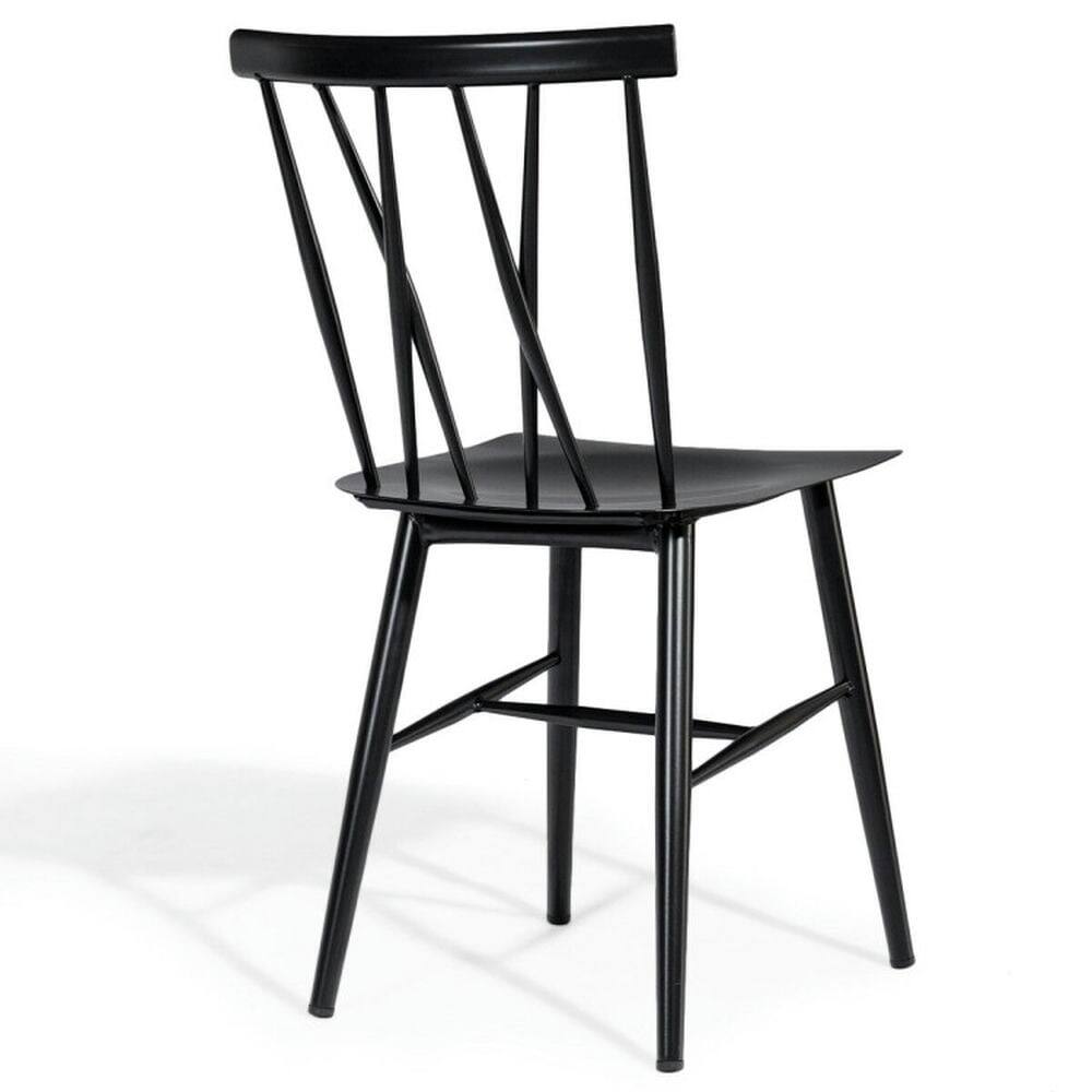 Left. Kadyn - Dining Chairs, Kitchen Chairs Trattoria Chairs,Set of 2 Modern Dining Chairs with Backrest - Black.