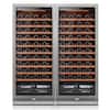 Front. Ca'Lefort - 48 inch 180-Bottle Wine Cooler Refrigerator Freestanding/Built-In 3-Color LED Lighting ,for Home, Bar & Office - stainless steel.