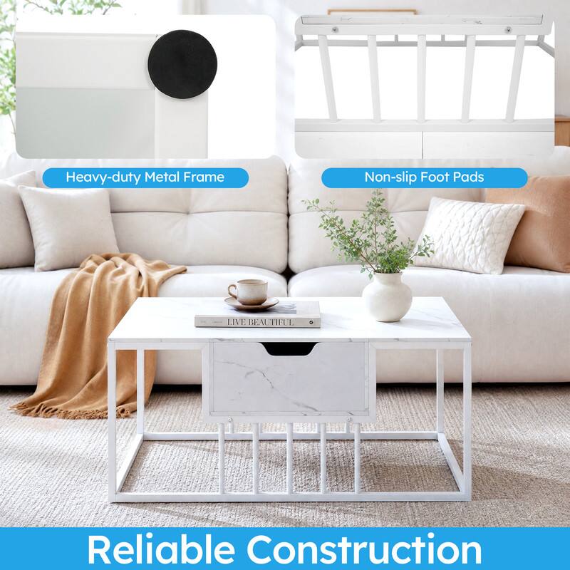 Heavy-duty Metal Frame  
Non-slip Foot Pads  
LIVE BEAUTIFUL  
Reliable Construction