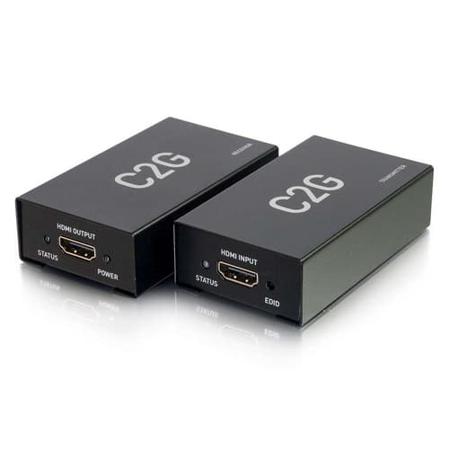 C2G - 757120601807 60180 HDMI Over Cat5/Cat6 Extender - Full HD (1920 x 1080) - 164-feet (50m) Range - 2 x Network (RJ - Black